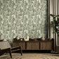 Penello Brush Dance Wallpaper in Sage