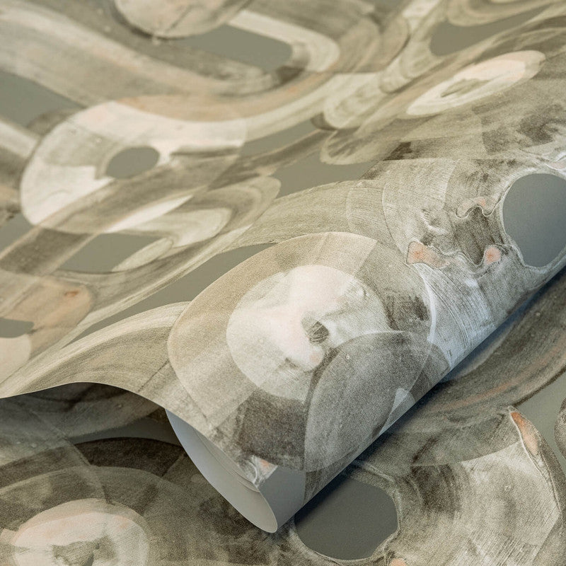 Penello Brush Dance Wallpaper in Sage