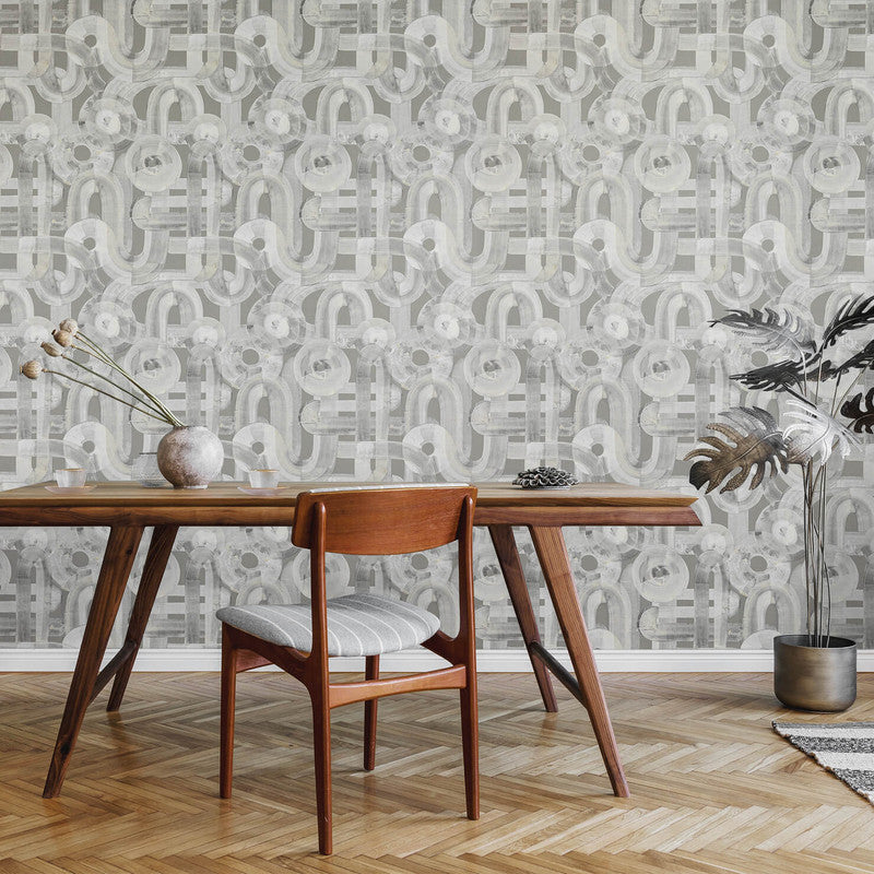 Penello Brush Dance Wallpaper in Allspice