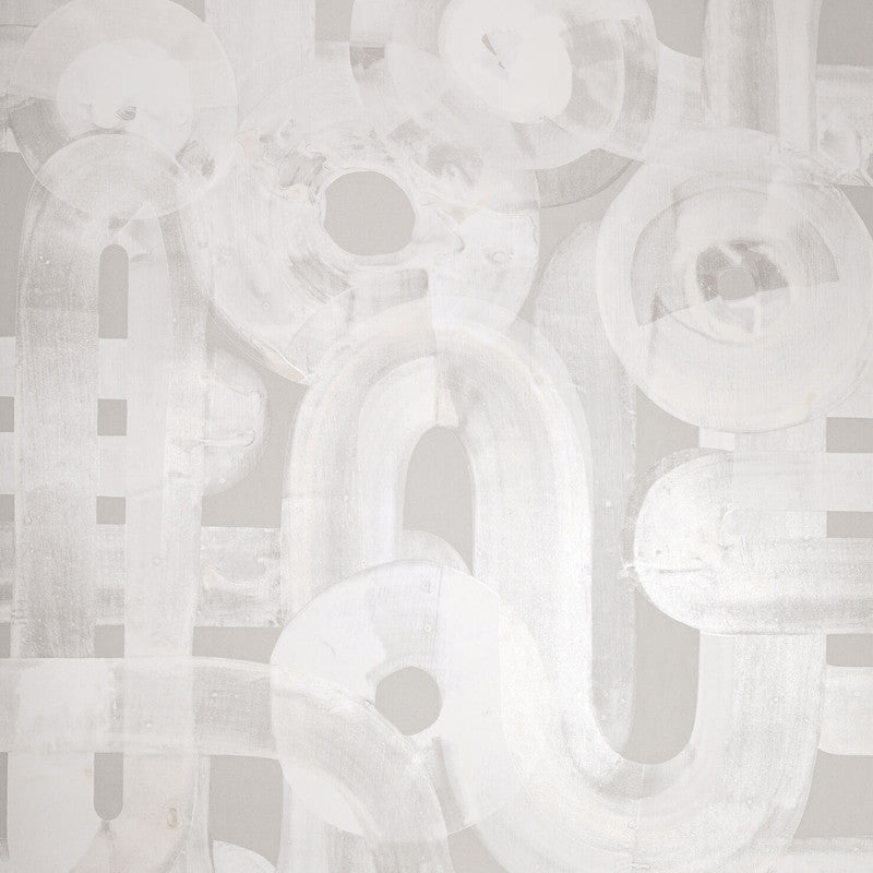 Penello Brush Dance Wallpaper in Sea Salt