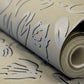 Fiore Operatic Flowers Wallpaper in Nutmeg
