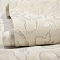 Fiore Operatic Flowers Wallpaper in Sesame
