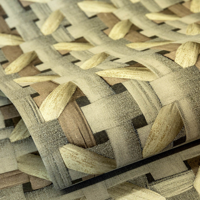 Seta Octagonal Honeycomb Wallpaper in Mustard