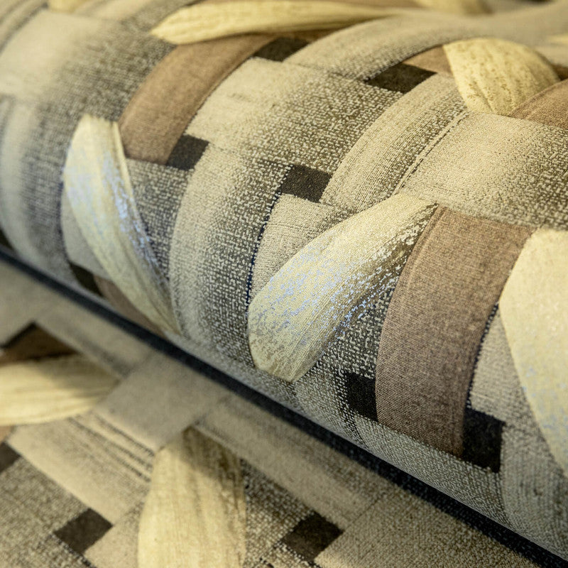 Seta Octagonal Honeycomb Wallpaper in Mustard