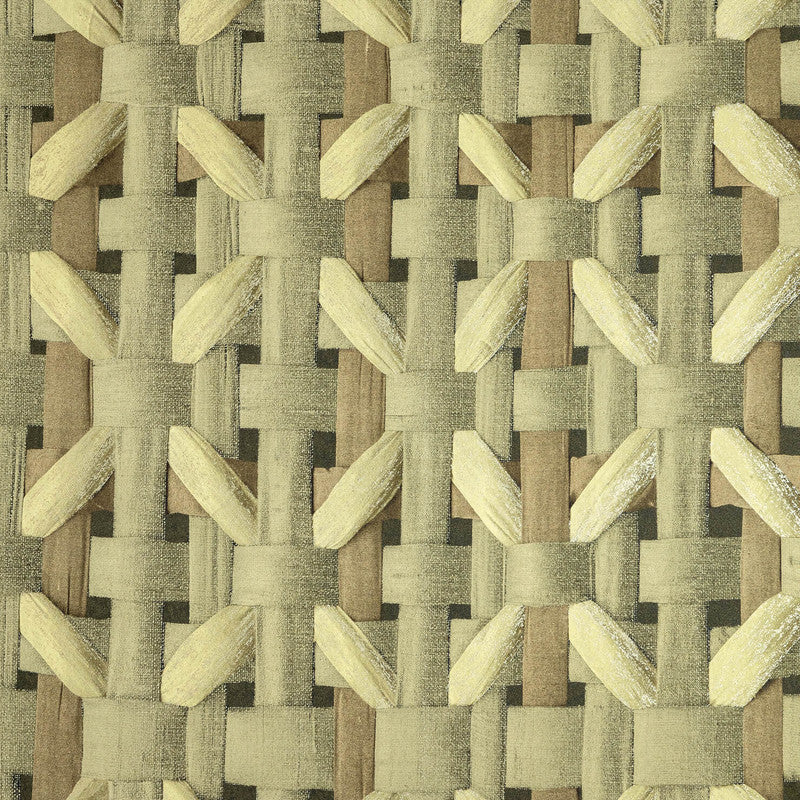 Seta Octagonal Honeycomb Wallpaper in Mustard