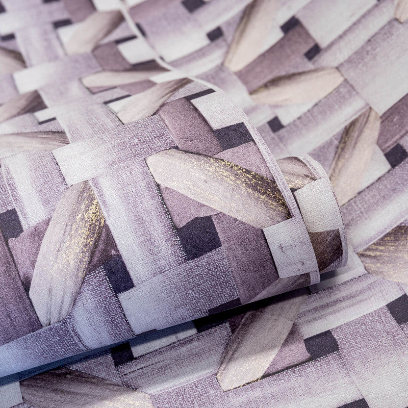 Seta Octagonal Honeycomb Wallpaper in Lavender