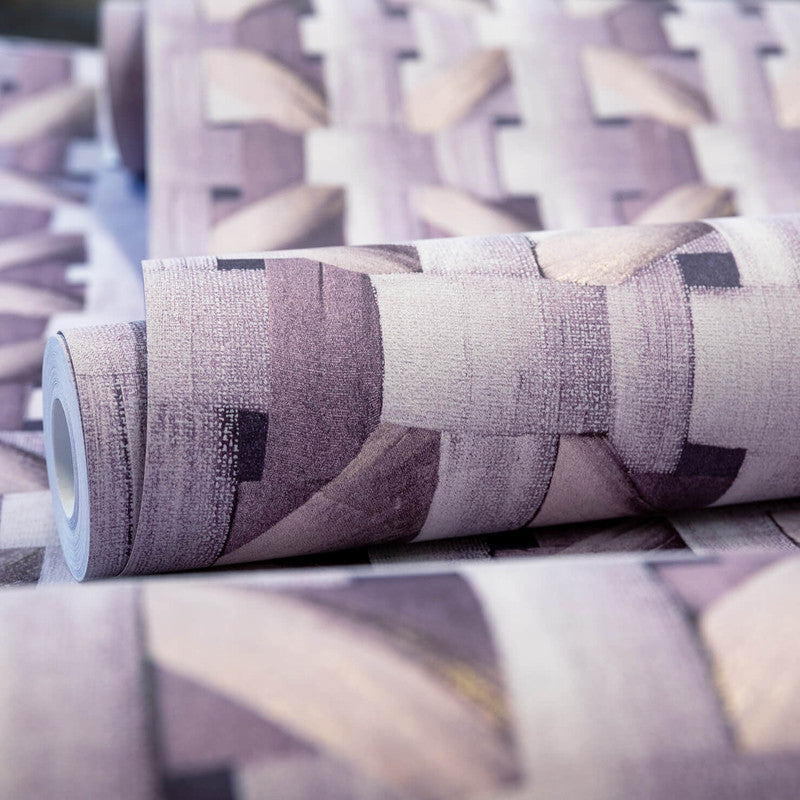 Seta Octagonal Honeycomb Wallpaper in Lavender
