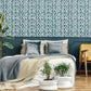 Seta Octagonal Honeycomb Wallpaper in Spirulina