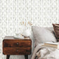 Seta Octagonal Honeycomb Wallpaper in Sea Salt