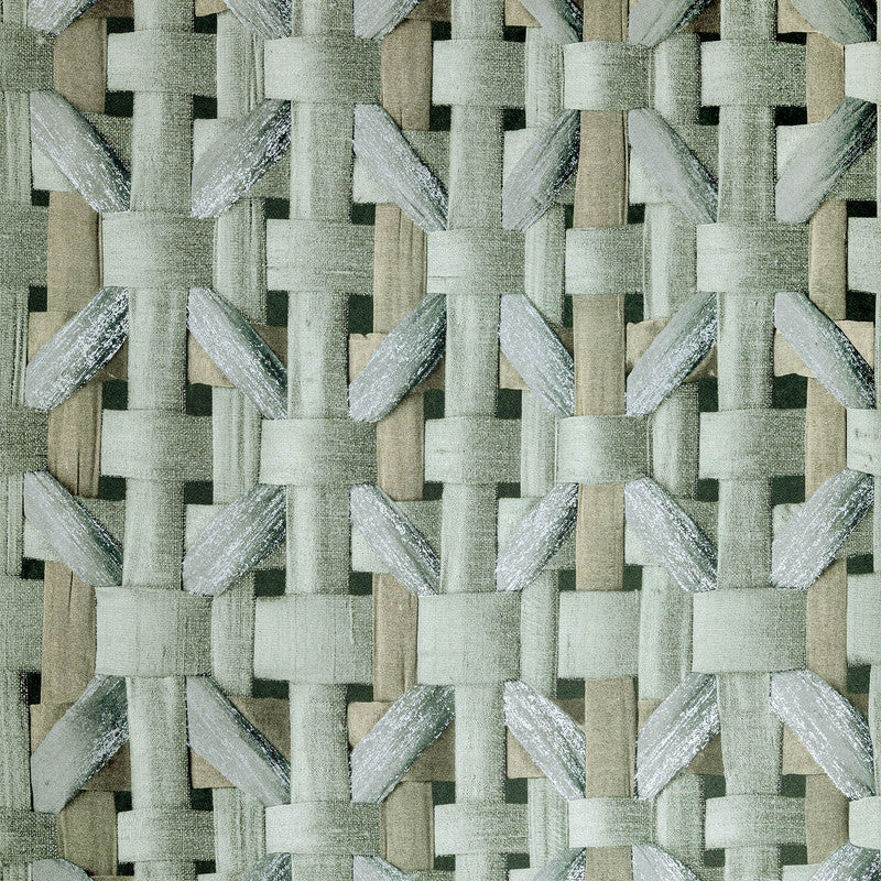 Seta Octagonal Honeycomb Wallpaper in Green Pepper