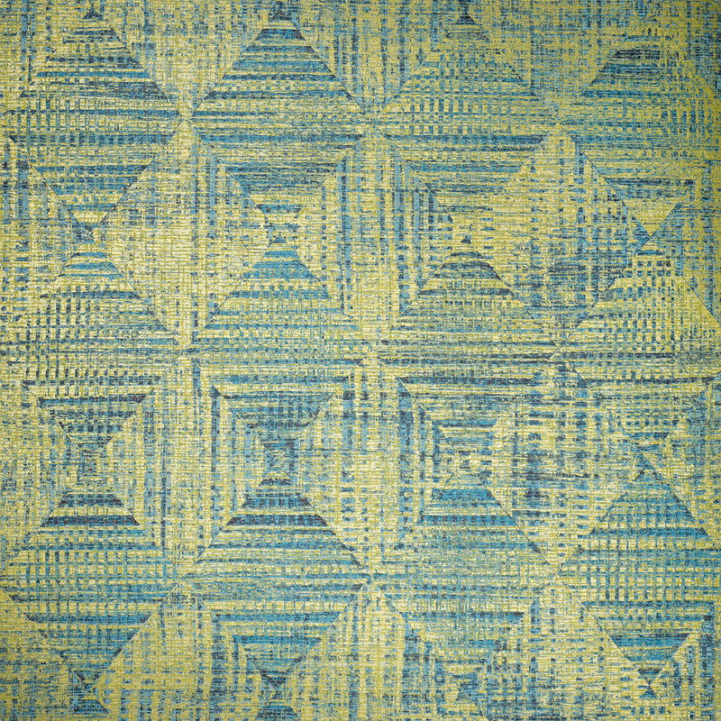 Sample Raffia Wallpaper in Green Pepper