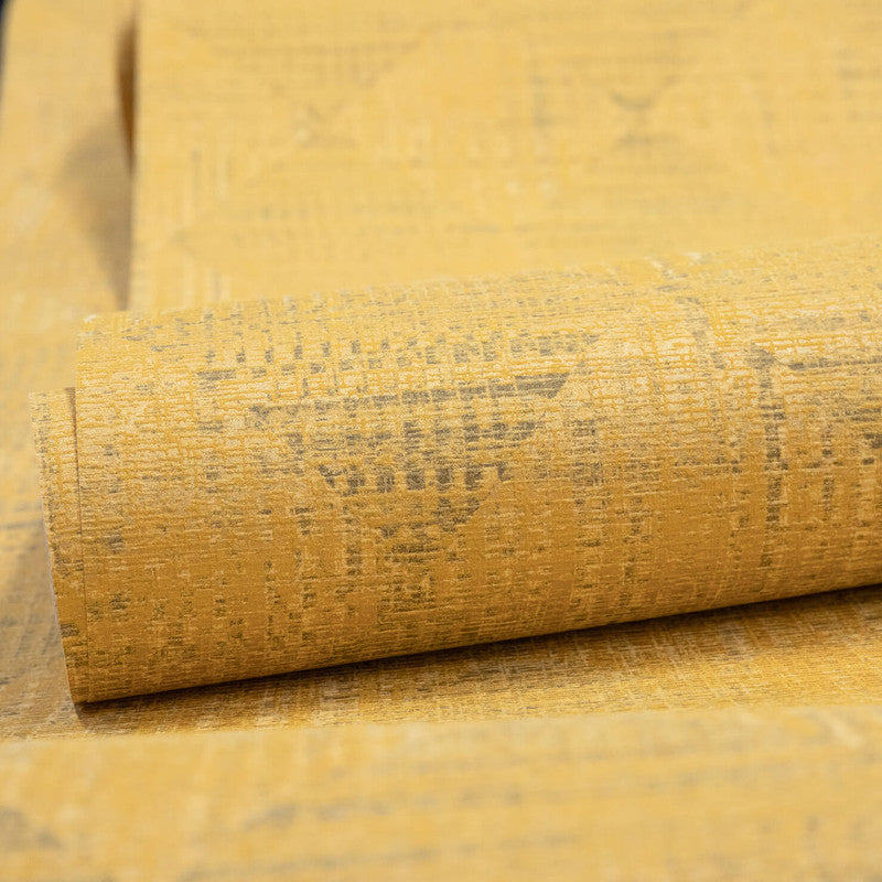 Raffia Wallpaper in Curry