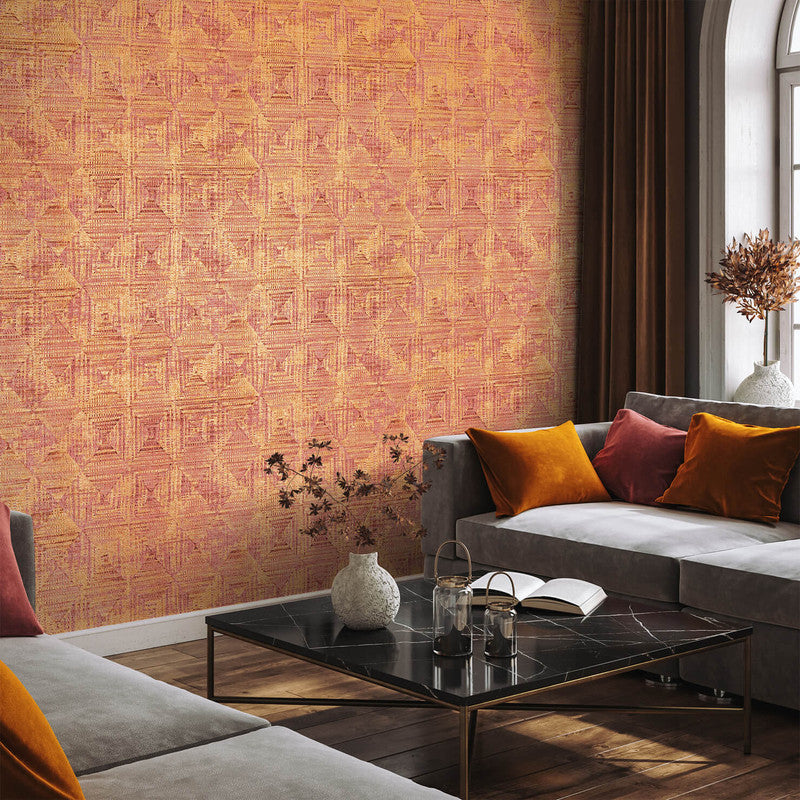 Raffia Wallpaper in Curcuma