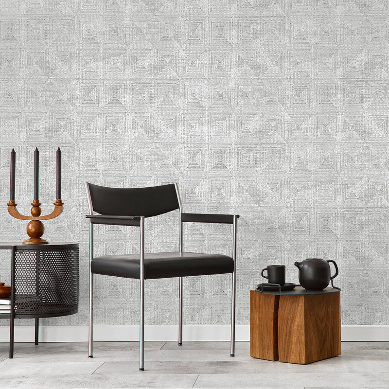 Raffia Wallpaper in Black Cumin