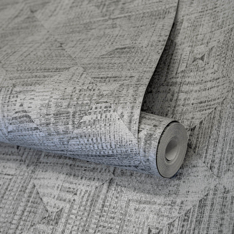 Raffia Wallpaper in Black Pepper