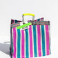 Recycled Plastic Stripe Bag Square By Puebco 503271 3