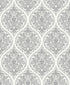 Emporium Ogee Cream/Silver from the Emporium Collection by Galerie Wallcoverings