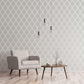 Emporium Ogee Cream/Silver from the Emporium Collection by Galerie Wallcoverings