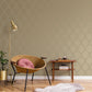 Emporium Ogee Gold from the Emporium Collection by Galerie Wallcoverings