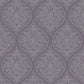 Emporium Ogee Purple/Silver from the Emporium Collection by Galerie Wallcoverings