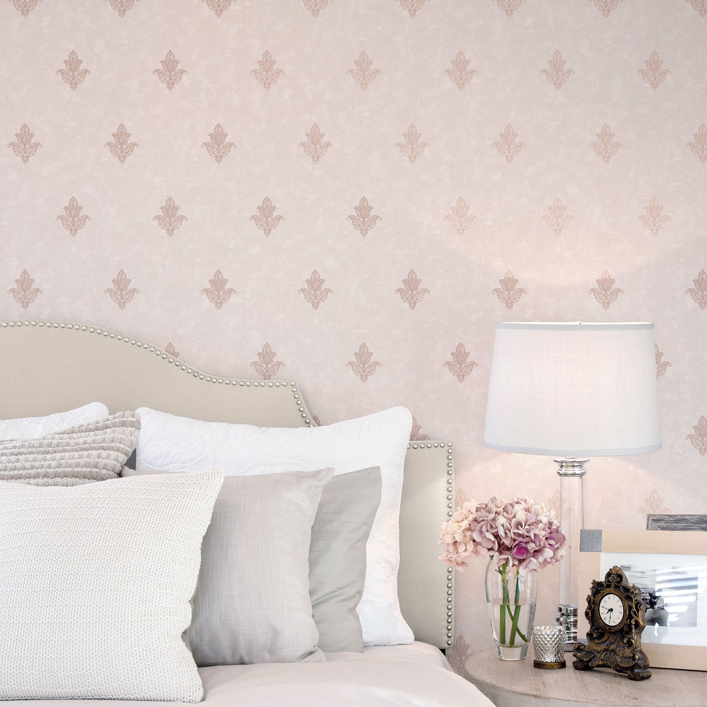 Mehndi Motif Pink from the Emporium Collection by Galerie Wallcoverings