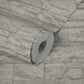 Flat Stone Wallpaper in Grey/White