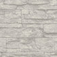Flat Stone Wallpaper in Grey/White