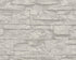 Flat Stone Wallpaper in Grey/White
