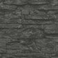 Flat Stone Wallpaper in Black/Grey