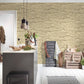Flat Stone Wallpaper in Cream/Beige