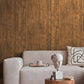 Cottage Wood Panels Wallpaper in Brown