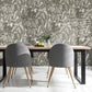 Elephant Leaf Wallpaper in Beige