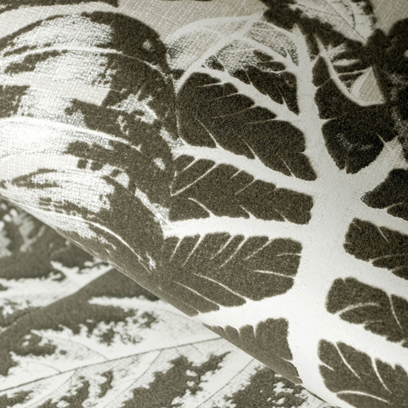 Elephant Leaf Wallpaper in Beige