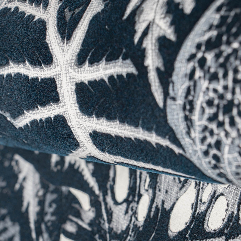 Elephant Leaf Wallpaper in Blue