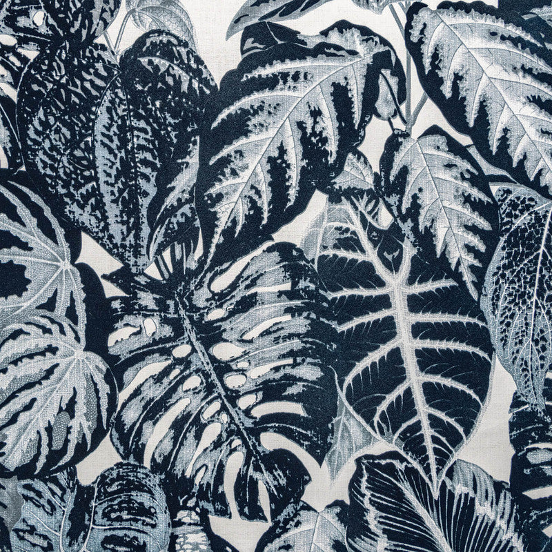 Elephant Leaf Wallpaper in Blue