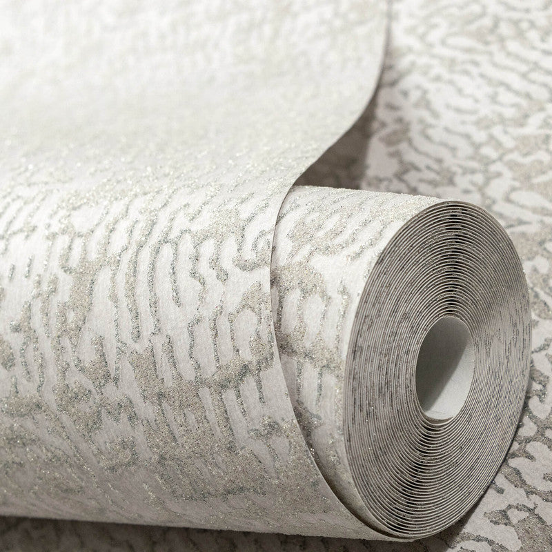 Alpine Reptile Wallpaper in Light Grey