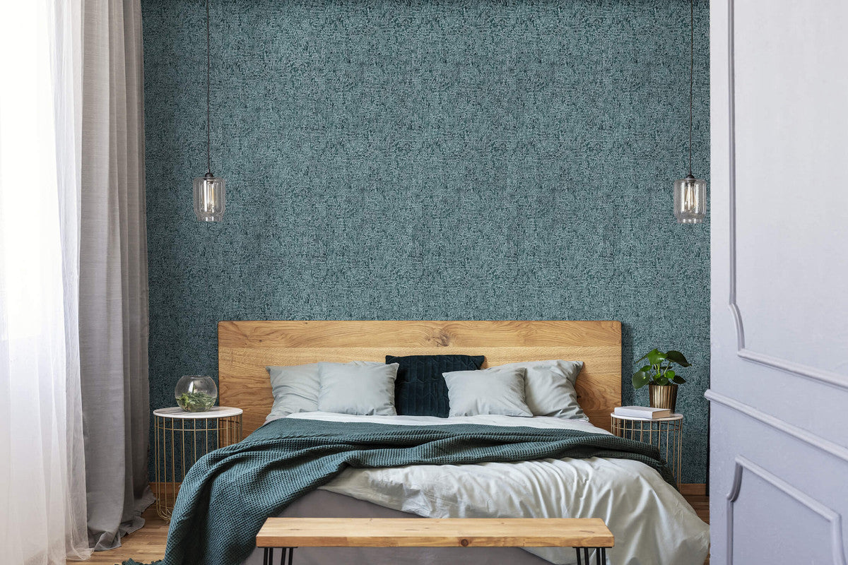 Alpine Reptile Wallpaper in Petrol