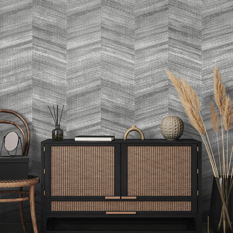 Vetro Dew Drops Wallpaper in Black Cumin