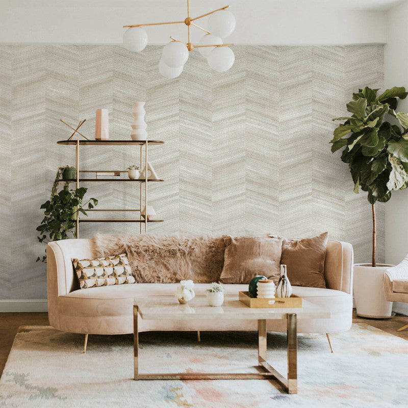 Vetro Dew Drops Wallpaper in Pine Nut