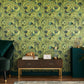 Felice Wild Garden Wallpaper in Green Pepper