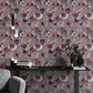 Felice Wild Garden Wallpaper in Chili
