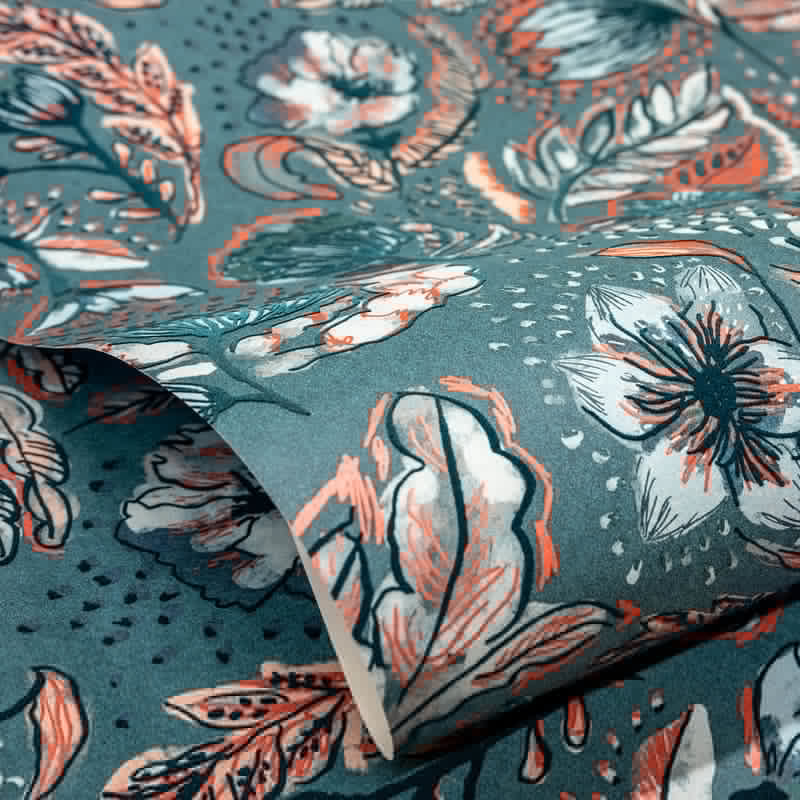 Felice Wild Garden Wallpaper in Saffron