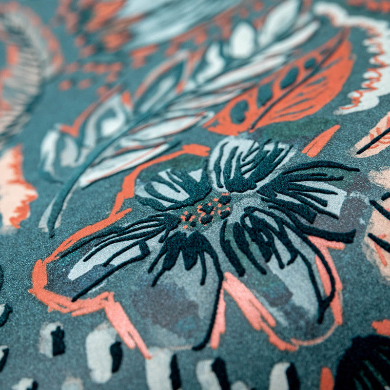 Felice Wild Garden Wallpaper in Saffron
