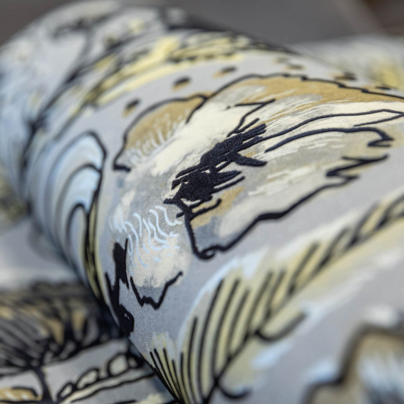 Felice Wild Garden Wallpaper in Mustard