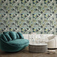 Felice Wild Garden Wallpaper in Spirulina