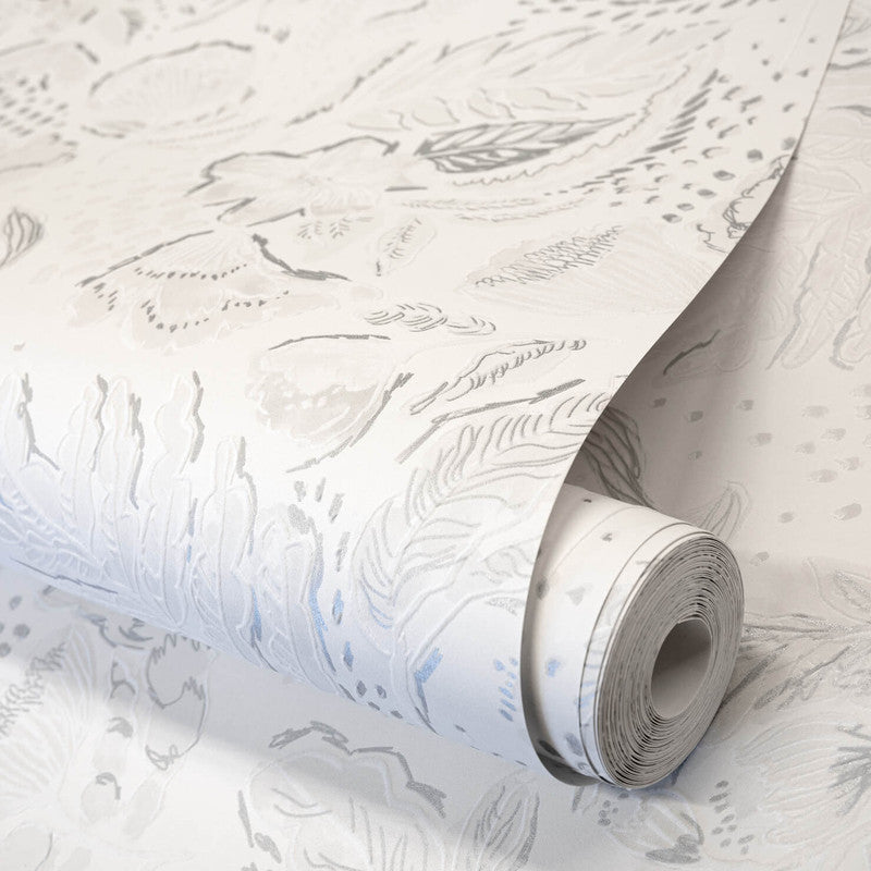 Felice Wild Garden Wallpaper in Sea Salt