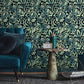 Lana Brussels Lace Wallpaper in Spirulina