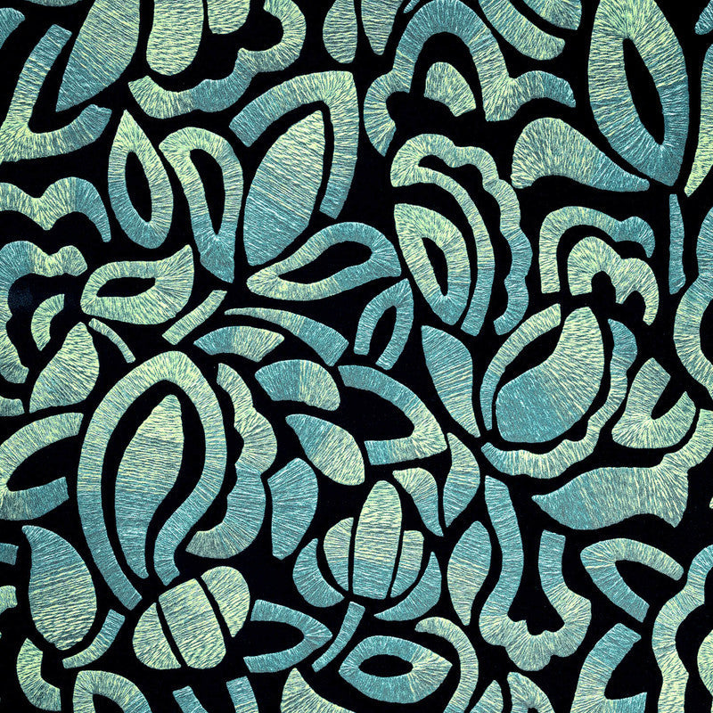 Lana Brussels Lace Wallpaper in Spirulina