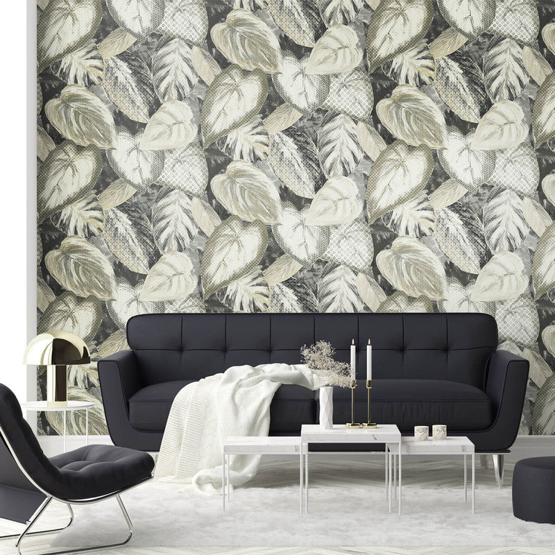 Vita Ficus Wallpaper in Mustard