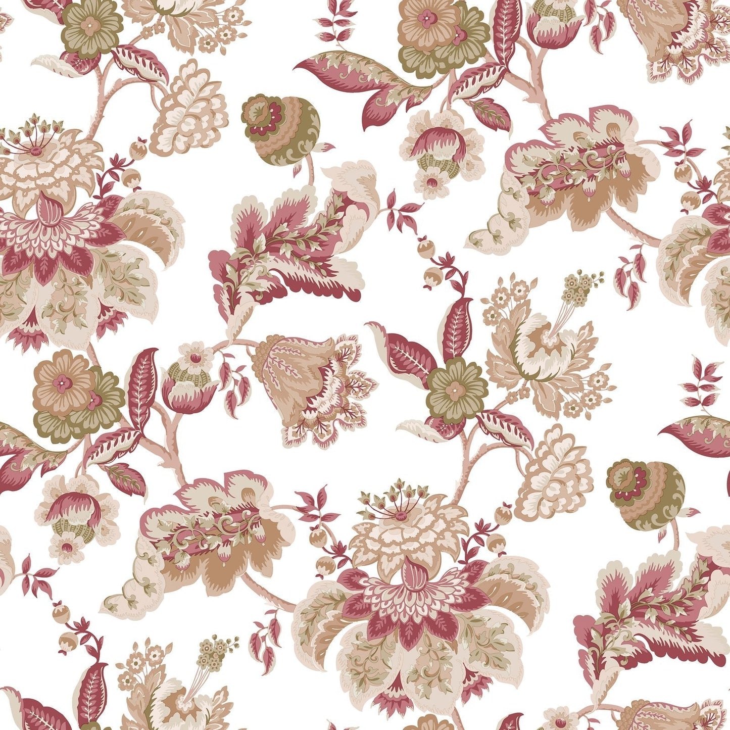 Blooming Garden Jacobin Garden In Red Galerie Wallcoverings 8302 1